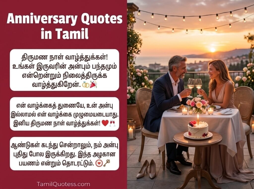 Anniversary Quotes in Tamil