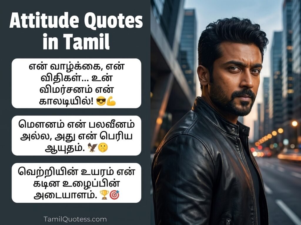Attitude Quotes in Tamil