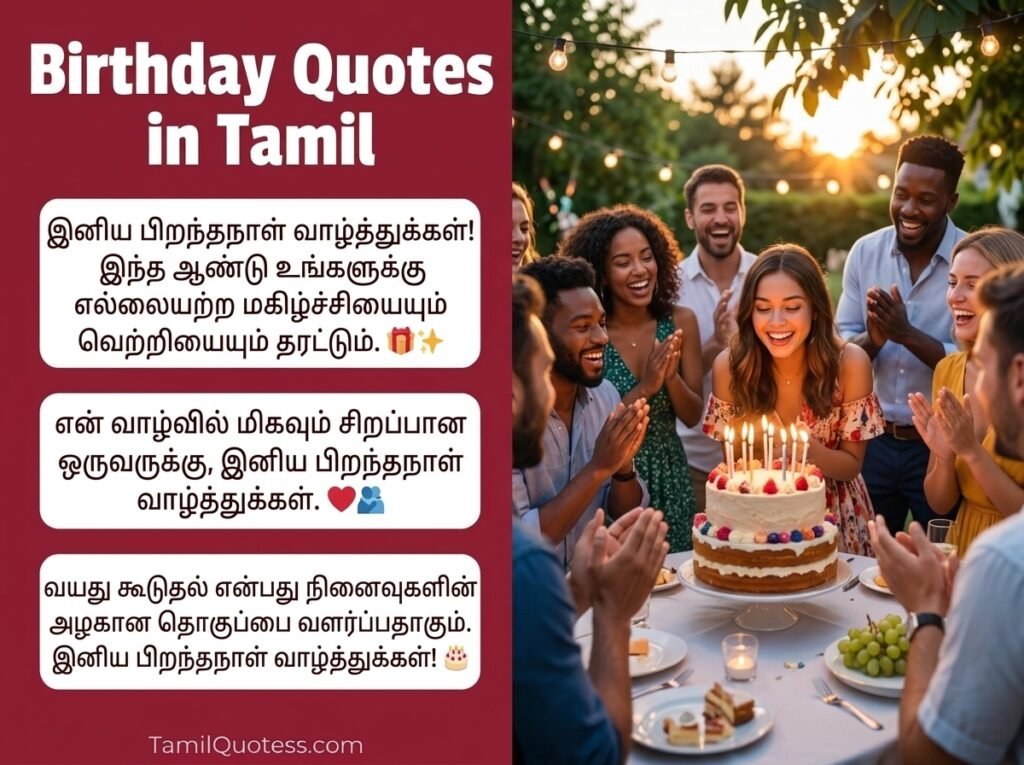 Birthday Quotes in Tamil