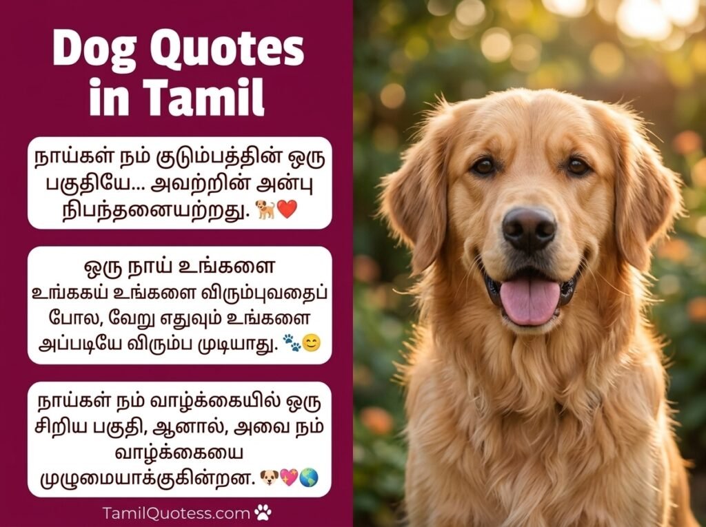 Dog Quotes in Tamil