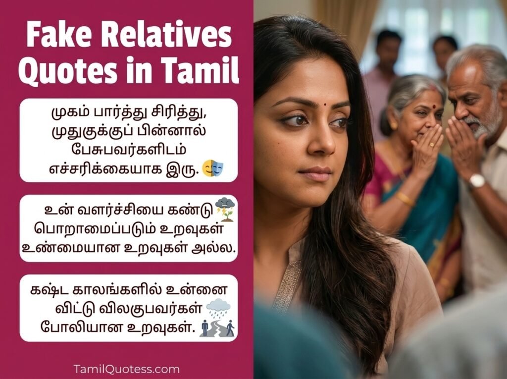 Fake Relatives Quotes in Tamil