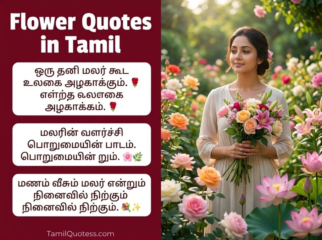 Flower Quotes in Tamil