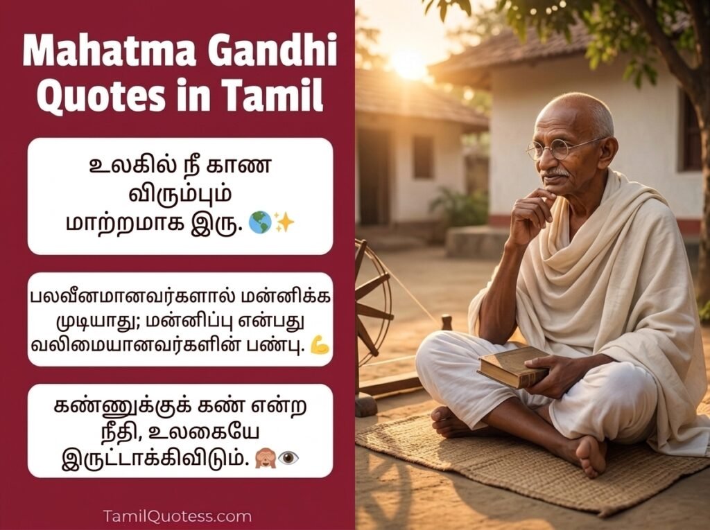 Gandhi Quotes in Tamil