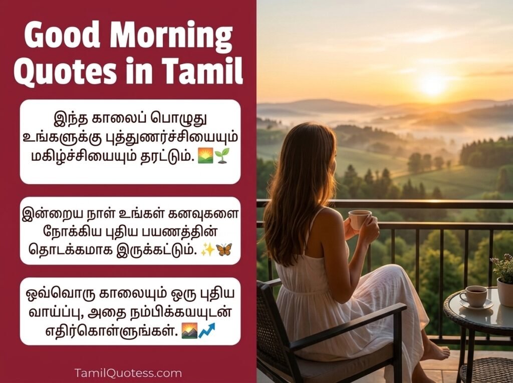 Good Morning Quotes in Tamil