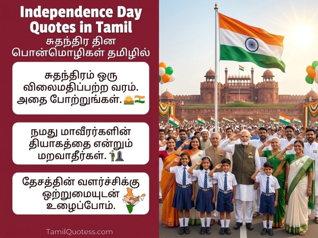 Independence Day Quotes in Tamil