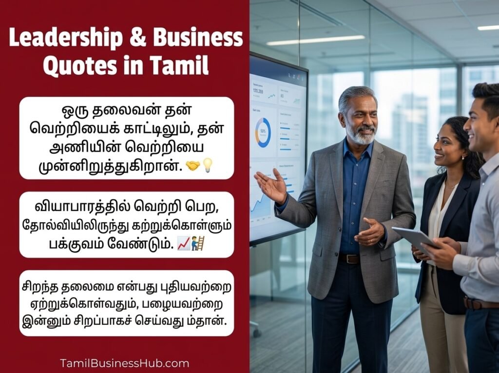 Leadership / Business Quotes in Tamil