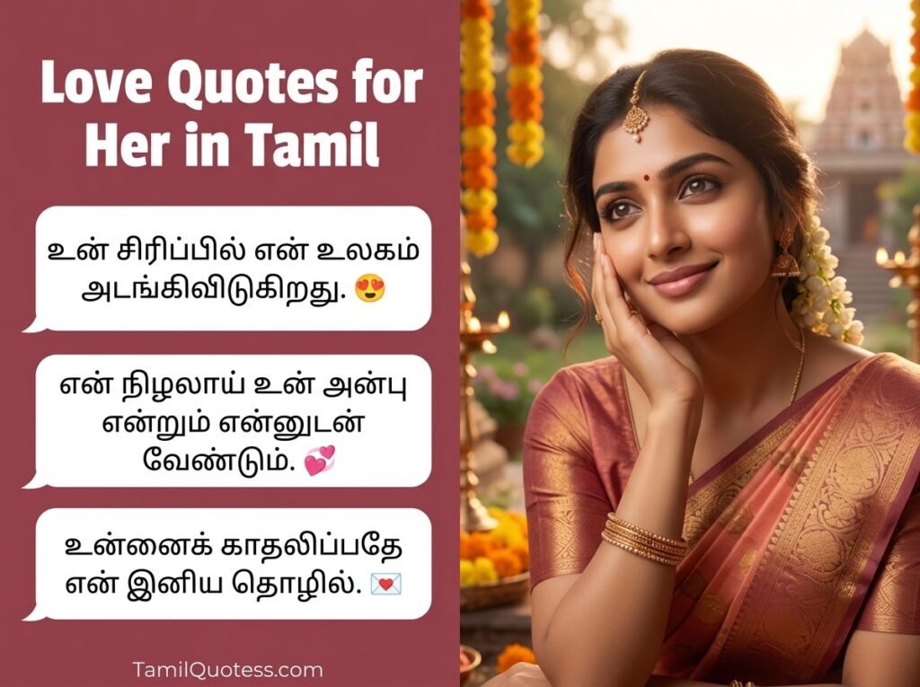 Love Quotes for Her in Tamil