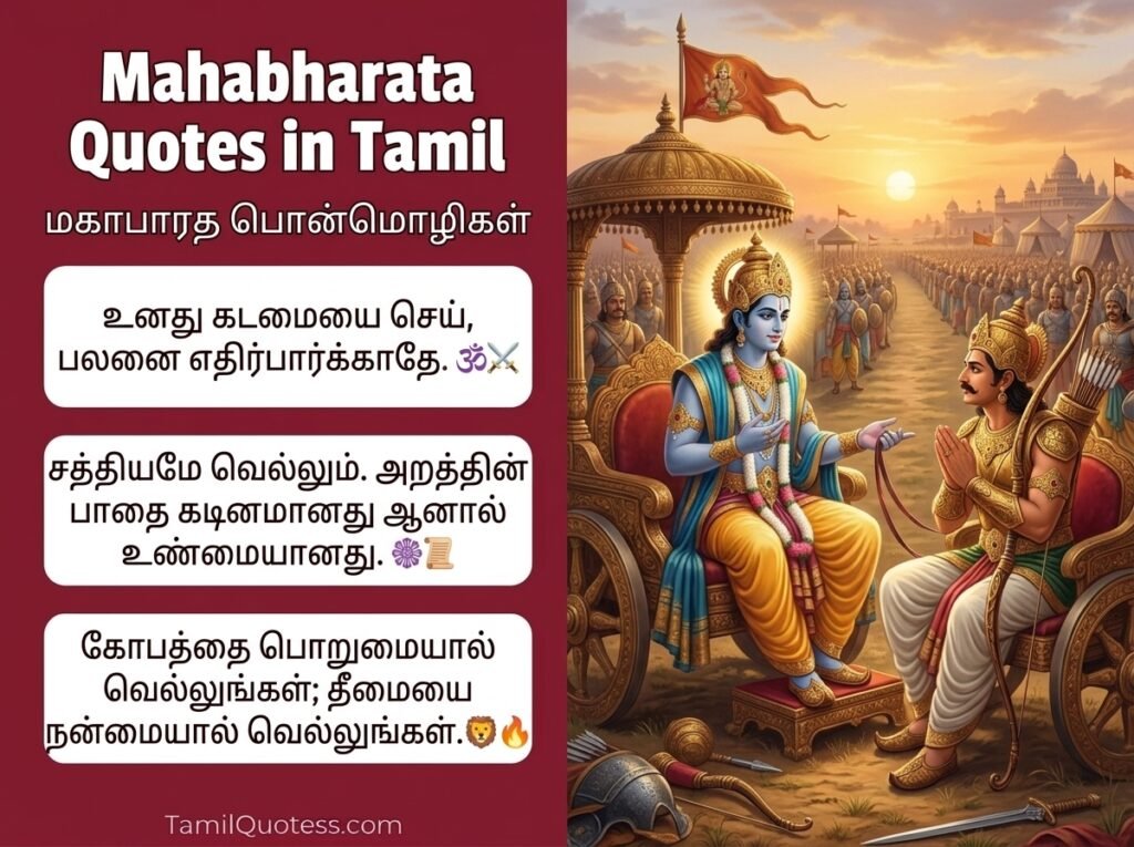 Mahabharata Quotes in Tamil