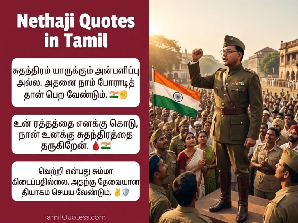 Nethaji Quotes in Tamil