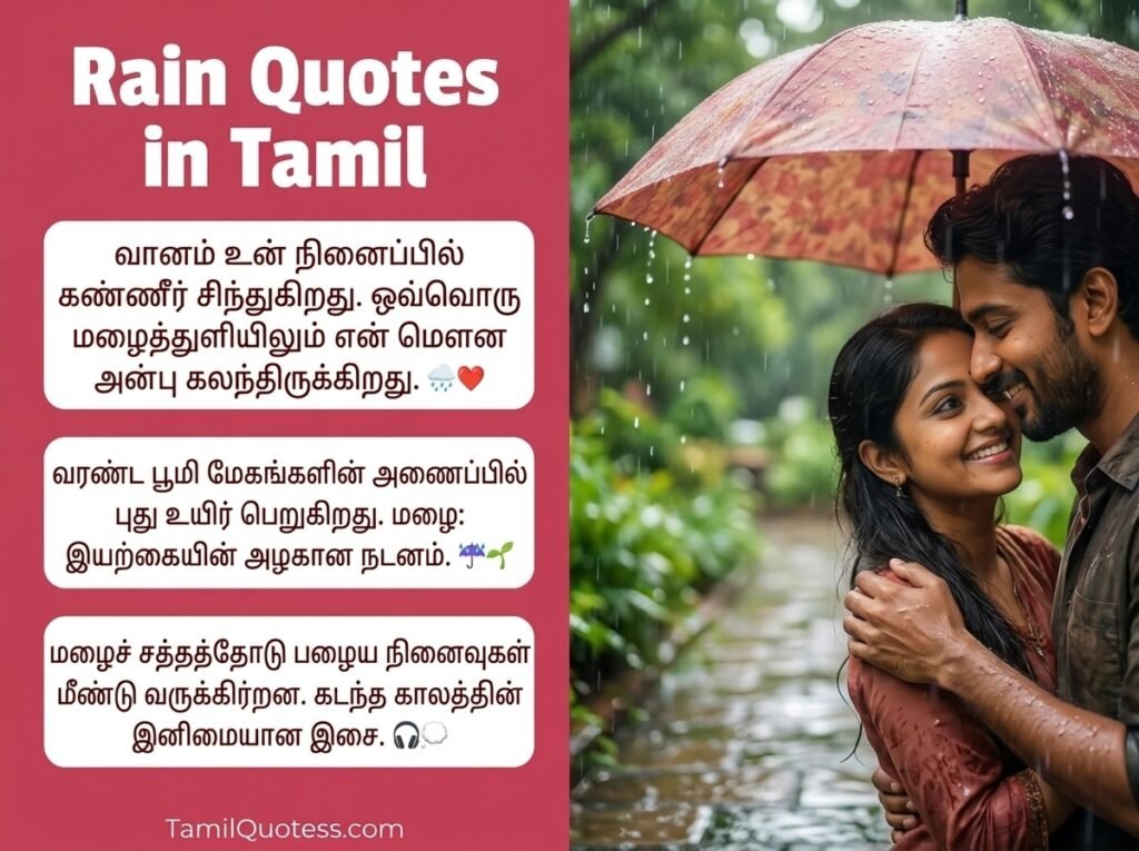 Rain Quotes in Tamil