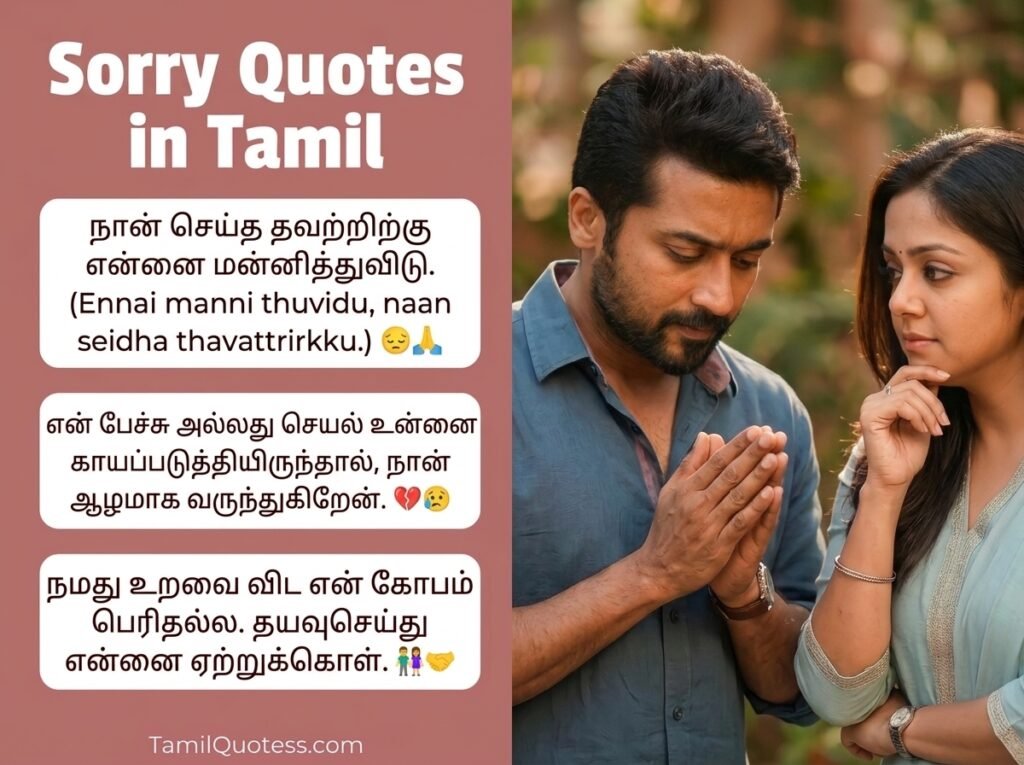 Sorry Quotes in Tamil