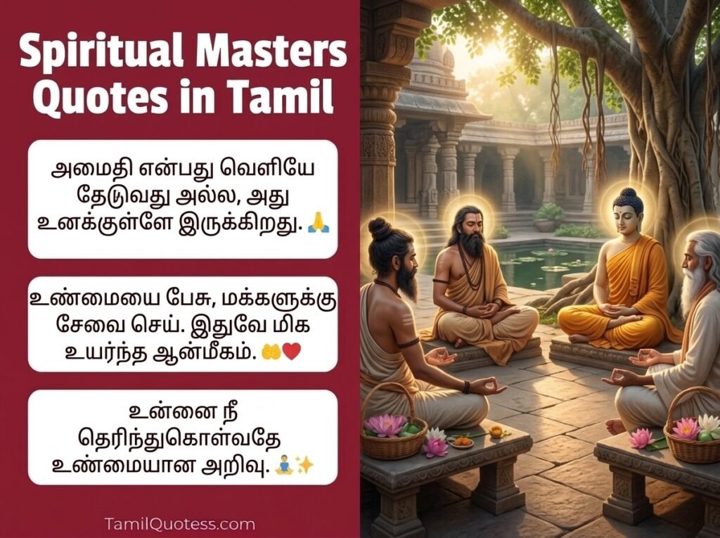 Spiritual Masters Quotes in Tamil