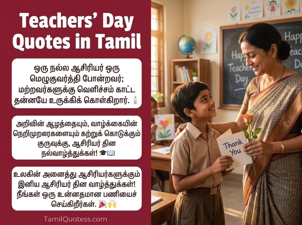 Teachers Day Quotes in Tamil