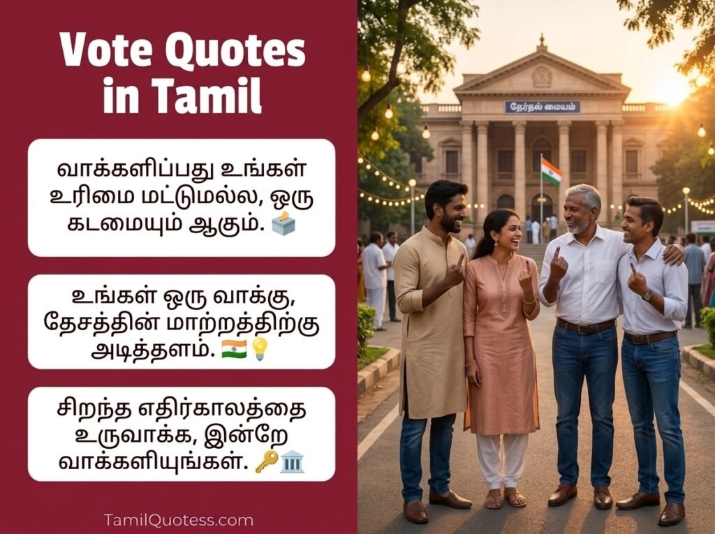 Vote Quotes in Tamil