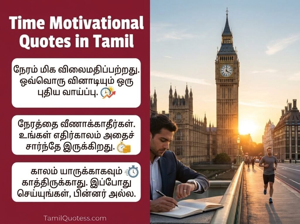 Time Motivational Quotes in Tamil